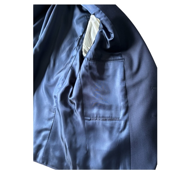 Polo by Ralph Lauren Vintage Men’s Wool Navy Blazer | size 43/41 SHT - Picture 7 of 14